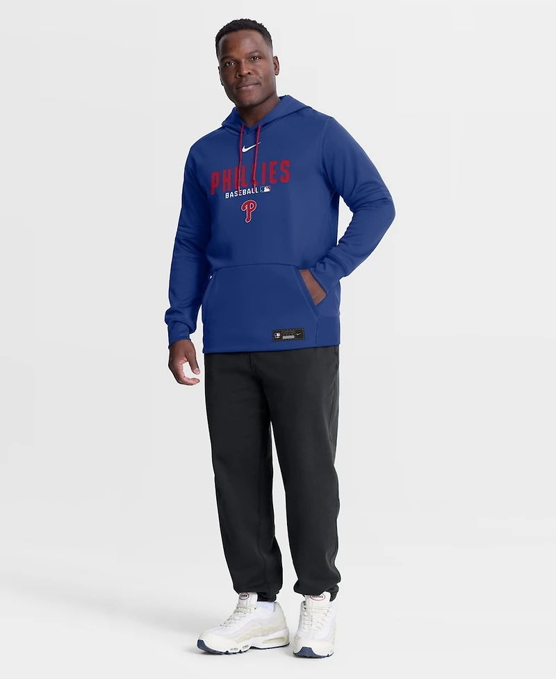 Nike Men's Royal Philadelphia Phillies Authentic Collection Therma-fit Hoodie