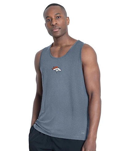 Msx by Michael Strahan Men's Navy Denver Broncos Energy Scoop Neck Tank Top