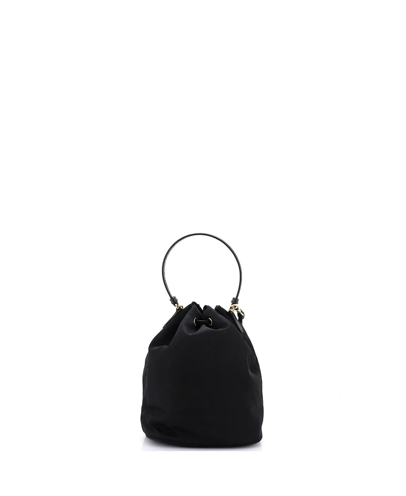 Pre-Owned Prada Small Drawstring Bucket Bag Tessuto