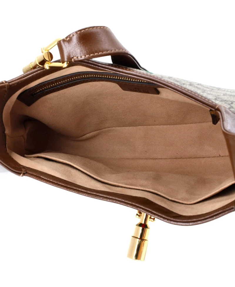 Pre-Owned Gucci Small Jackie 1961 Hobo Gg Coated Canvas