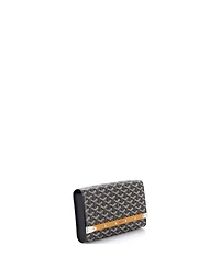 Pre-Owned Goyard Pm Monte Carlo Clutch with Strap Coated Canvas