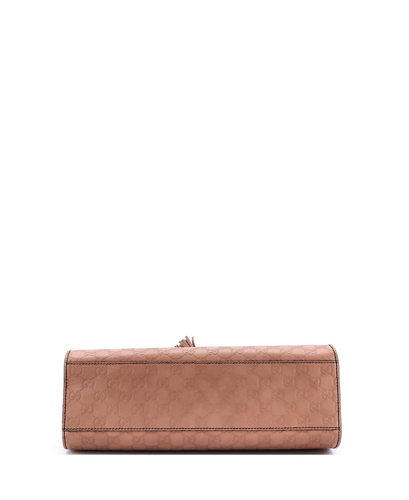 Pre-Owned Gucci Large Emily Chain Flap Shoulder Bag Guccissima Leather