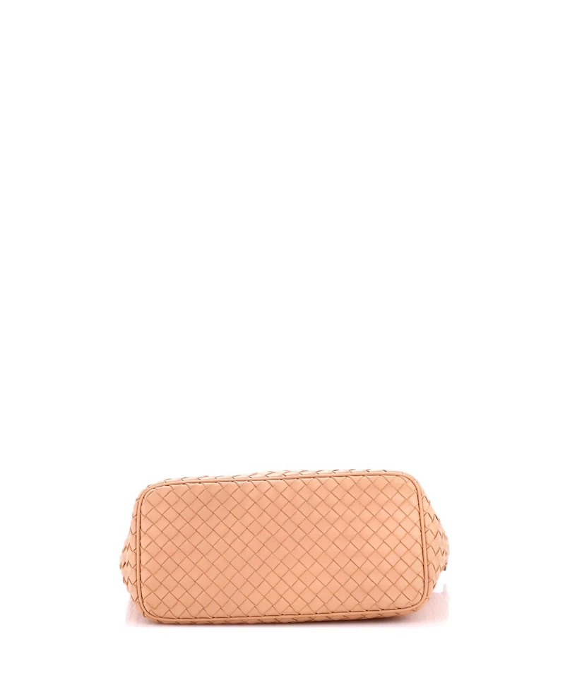 Pre-Owned Bottega Veneta Small Zip Hobo Intrecciato Nappa