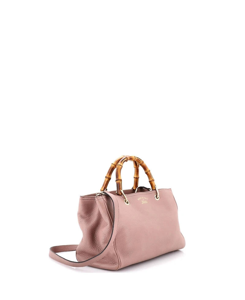 Pre-Owned Gucci Medium Bamboo Shopper Tote Leather