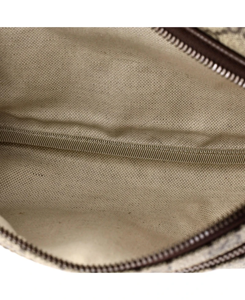 Pre-Owned Gucci Courrier Zip Belt Bag Gg Coated Canvas with Applique