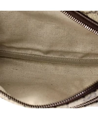 Pre-Owned Gucci Courrier Zip Belt Bag Gg Coated Canvas with Applique