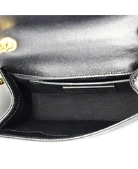 Pre-Owned Saint Laurent Small Classic Monogram Crossbody Bag Grainy Leather