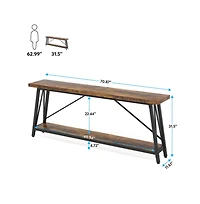 Slickblue Narrow Extra Long Console Table Behind Sofa for Storage and Home Decor