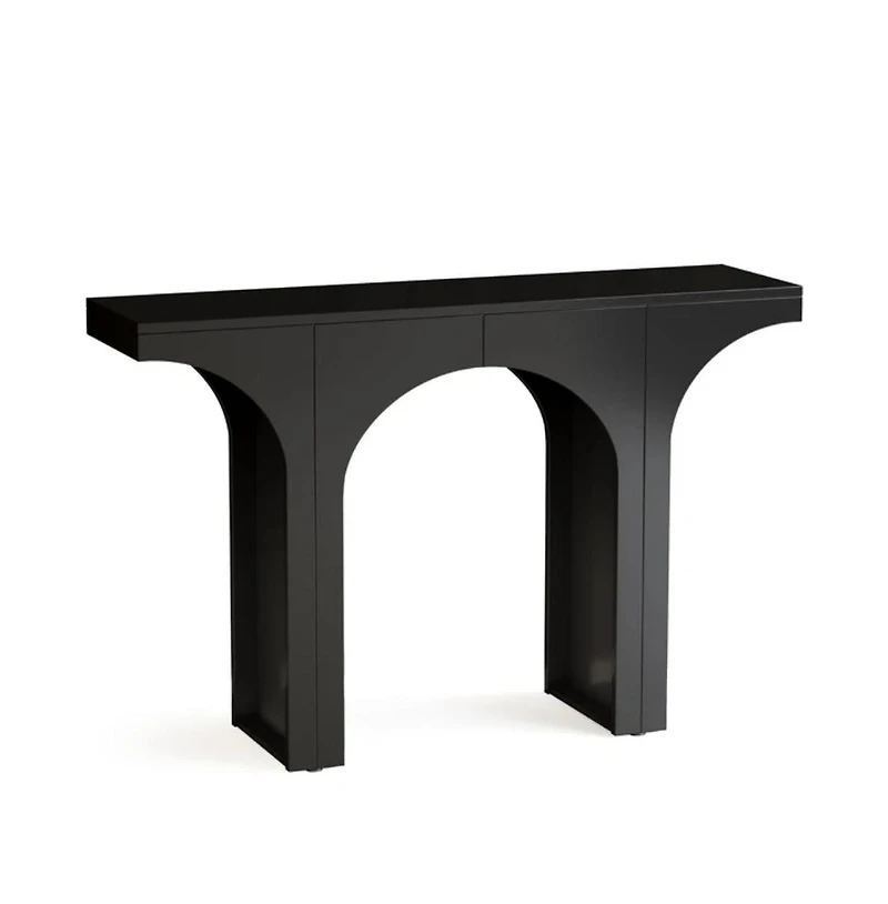 Slickblue Modern Wooden Entryway Console Table with Decorative Arch Base Design