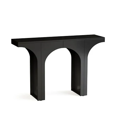 Slickblue Modern Wooden Entryway Console Table with Decorative Arch Base Design