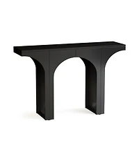 Slickblue Modern Wooden Entryway Console Table with Decorative Arch Base Design