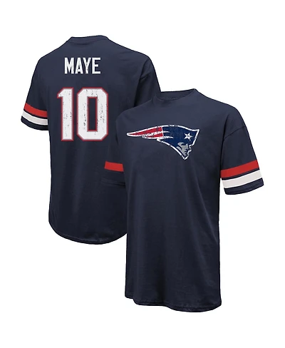 Majestic Threads Men's Drake Maye Navy New England Patriots Oversized T-Shirt