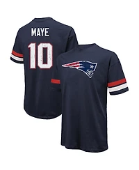Majestic Threads Men's Drake Maye Navy New England Patriots Oversized T-Shirt