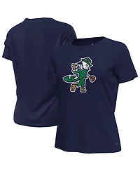 Under Armour Women's Navy Notre Dame Fighting Irish Golfing Leprechaun Tech Stretch T-Shirt
