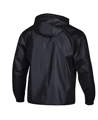Champion Men's Black Usc Trojans Packable Hooded Windbreaker Half-Zip Jacket
