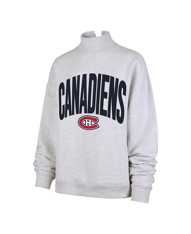 '47 Brand Women's Heather Gray Montreal Canadiens Subtle Muse Sweatshirt
