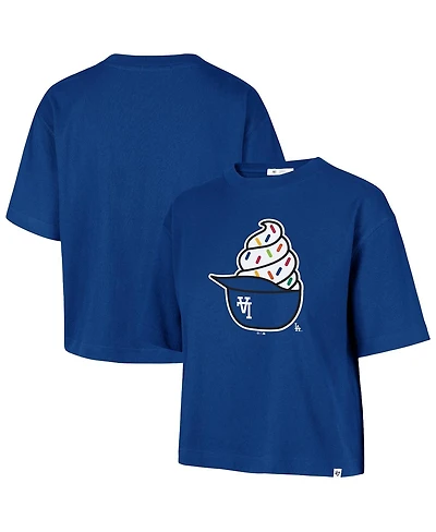 '47 Brand Women's Royal Los Angeles Dodgers Ice Cream Helmet T-Shirt