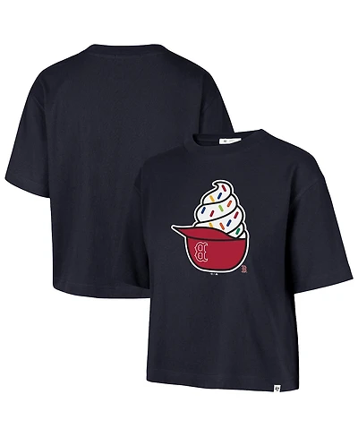 '47 Brand Women's Navy Boston Red Sox Ice Cream Helmet T-Shirt