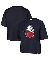 '47 Brand Women's Navy Boston Red Sox Ice Cream Helmet T-Shirt