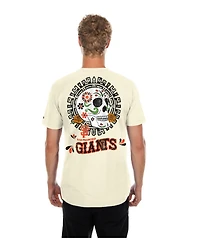 New Era Men's Natural San Francisco Giants Dia de los Muertos Sugar Skull T-Shirt