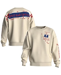 Fanatics Women's Beige Philadelphia Phillies Graffiti Fleece Sweatshirt