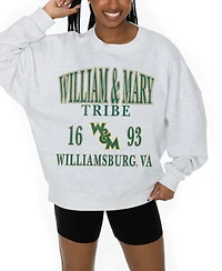 Gameday Couture Women's Ash William Mary Tribe Premium Fleece Pullover Sweatshirt