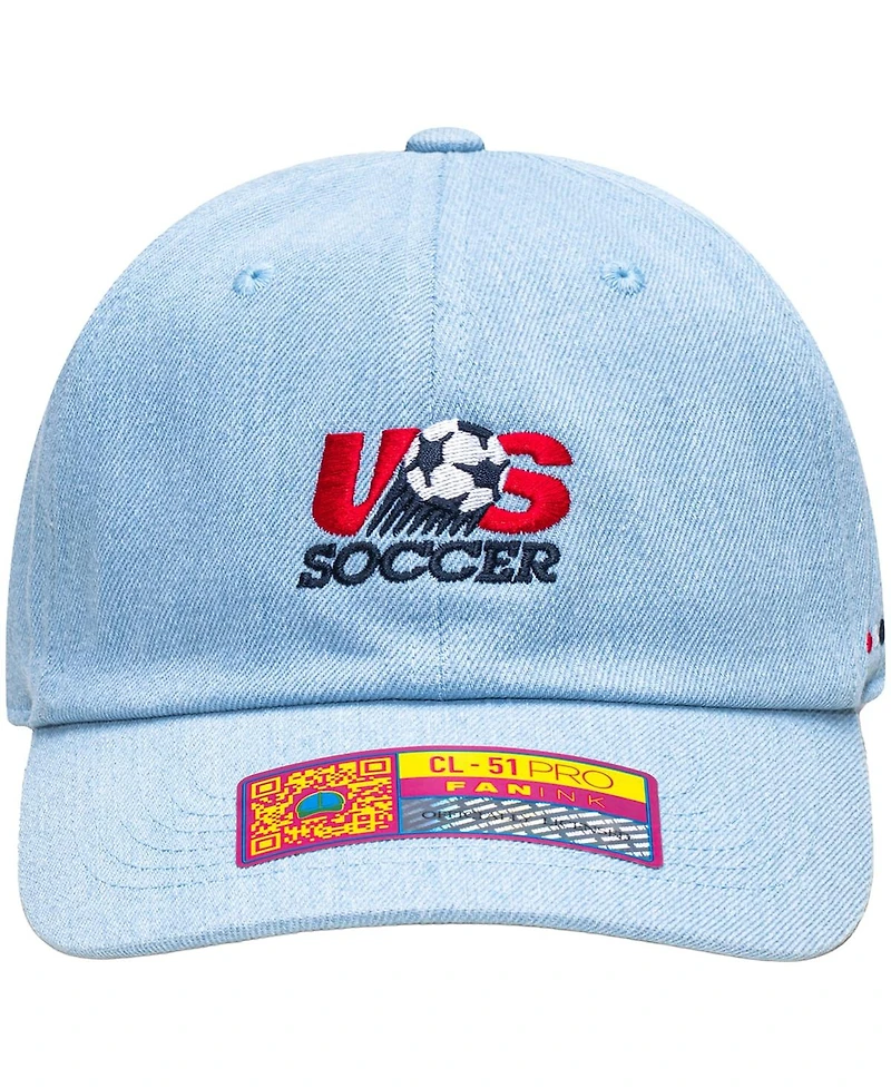 Fan Ink Men's and Women's Light Blue Usmnt Making History Adjustable Trucker Hat