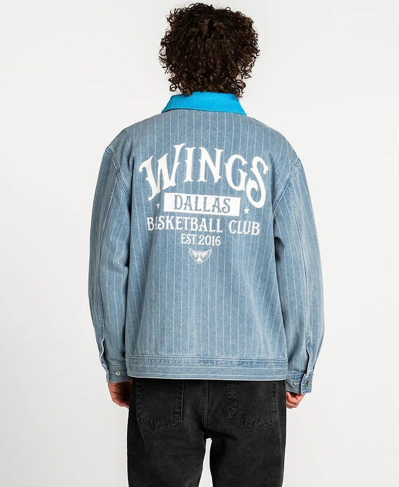 The Wild Collective Men's and Women's Denim Dallas Wings Conductor Full-Zip Jacket