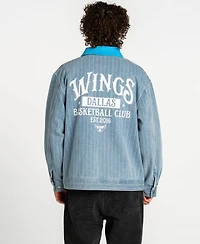 The Wild Collective Men's and Women's Denim Dallas Wings Conductor Full-Zip Jacket