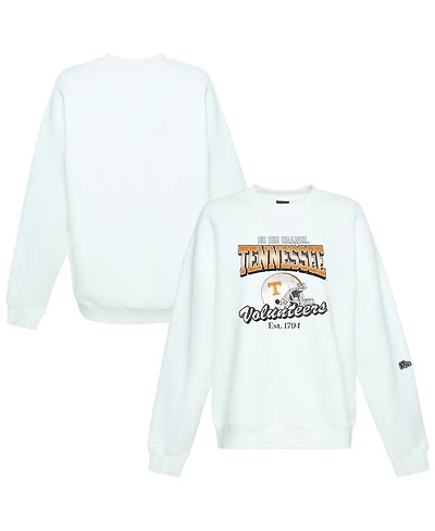 Hype And Vice Women's White Tennessee Volunteers Classic Era Sweatshirt