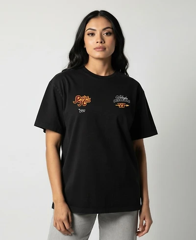 The Wild Collective Men's and Women's Black Washington Commanders Mineral Washed T-Shirt