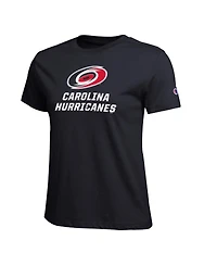 Champion Women's Black Carolina Hurricanes Wordmark Lockup T-Shirt