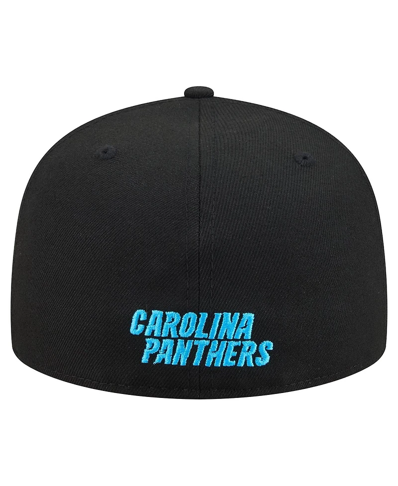 New Era Men's Black Carolina Panthers 59FIFTY Fitted Hat