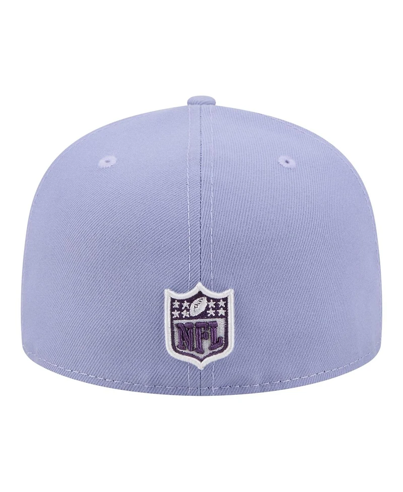 New Era Men's Light Purple Las Vegas Raiders Lavender Bloom 59FIFTY Fitted Hat