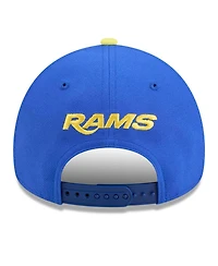 New Era Men's Royal/Gold Los Angeles Rams A-Frame 9FORTY Adjustable Hat