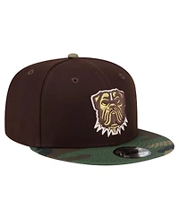 New Era Men's Dark Brown Cleveland Browns Burnt Wood Camo 9FIFTY Snapback Hat