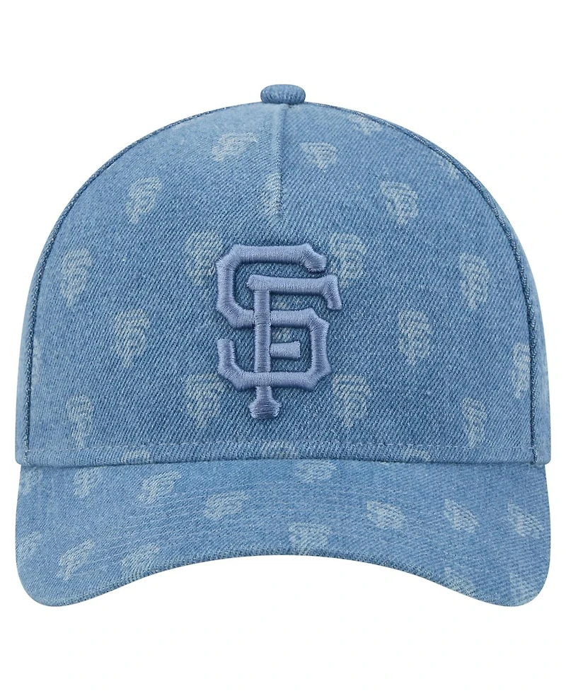 New Era Men's and Women's Denim San Francisco Giants A-Frame 9FORTY Adjustable Hat