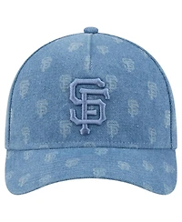 New Era Men's and Women's Denim San Francisco Giants A-Frame 9FORTY Adjustable Hat
