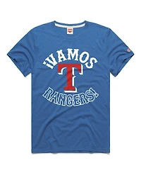 Homage Men's Royal Texas Rangers Vamos Tri-Blend T-Shirt