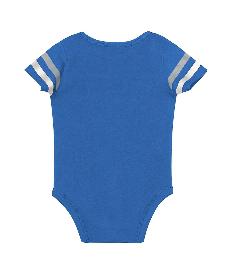 Outerstuff Boys and Girls Detroit Lions Up One 3 Piece Bodysuit Bib Booties Set