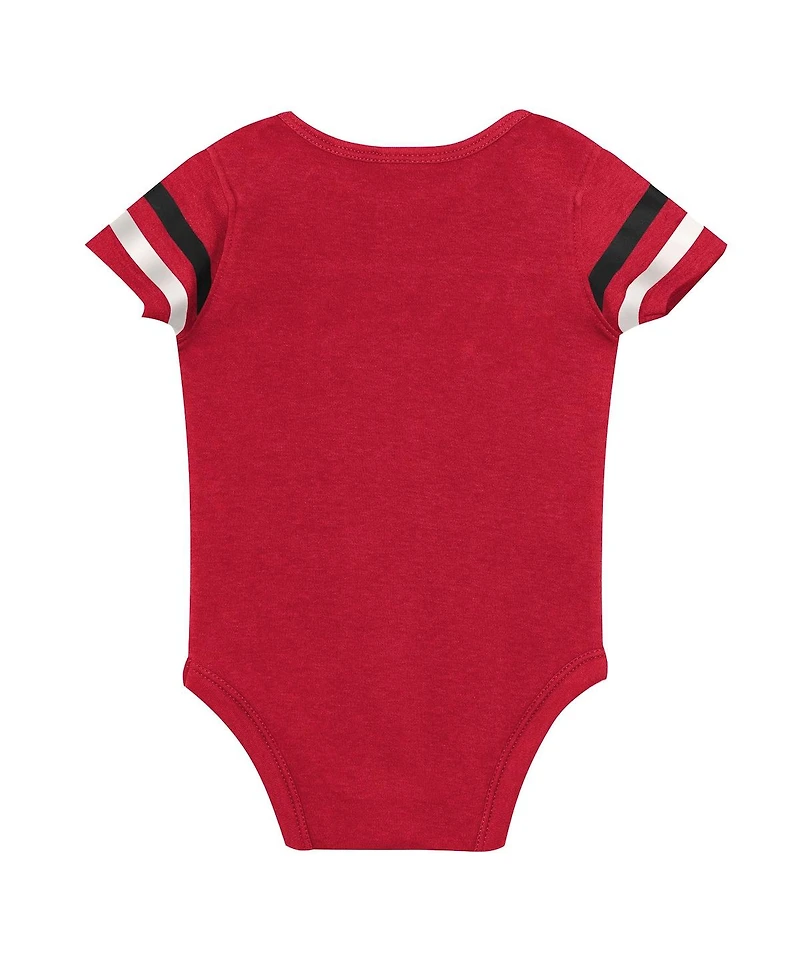 Outerstuff Boys and Girls Tampa Bay Buccaneers Up One 3 Piece Bodysuit Bib Booties Set