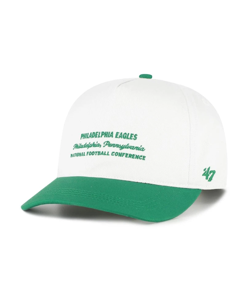 '47 Brand Men's White Philadelphia Eagles Contemporary Two-Tone Hitch Adjustable Hat