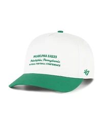 '47 Brand Men's White Philadelphia Eagles Contemporary Two-Tone Hitch Adjustable Hat