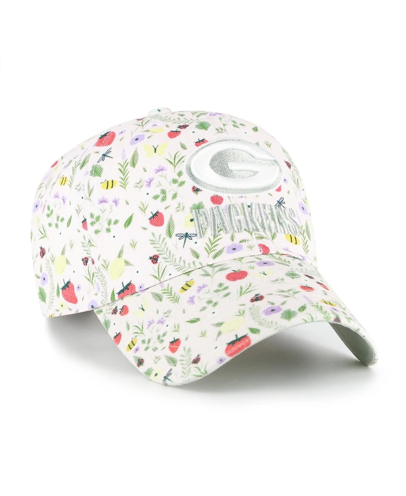 '47 Brand Big Girls Light Pink Green Bay Packers Posey Clean Up Adjustable Hat
