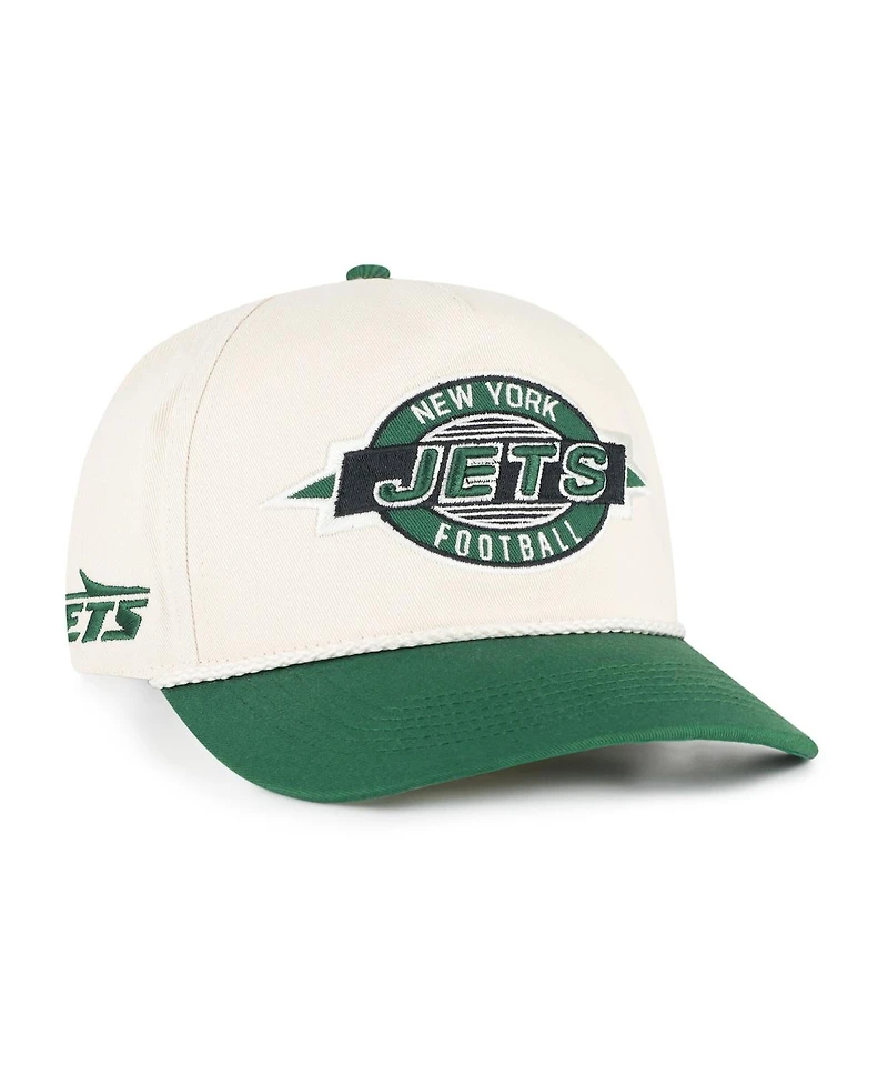 '47 Brand Men's Natural New York Jets Frame Out Two Tone Hitch Adjustable Hat