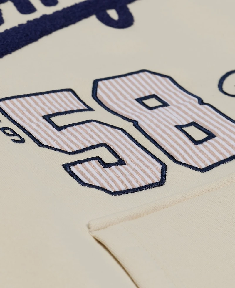 Mitchell & Ness Men's Cream Los Angeles Dodgers Yacht Rock Fleece Hoodie