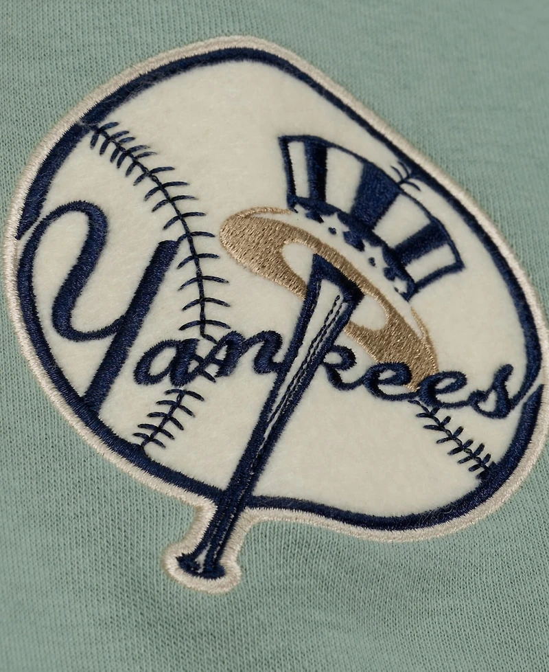 Mitchell & Ness Men's Green New York Yankees Yacht Rock Fleece Sweatshirt