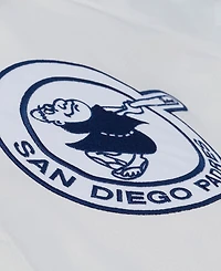 Mitchell & Ness Men's White San Diego Padres Yacht Rock Coaches Full-Snap Hooded Windbreaker Jacket