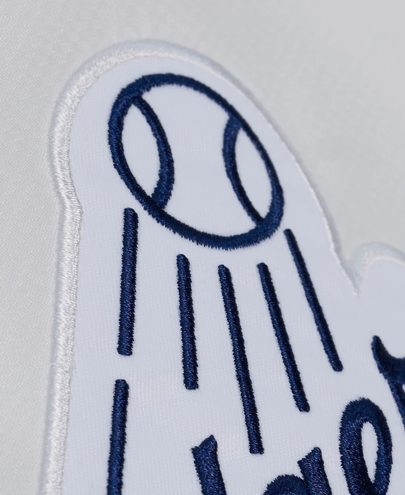 Mitchell & Ness Men's White Los Angeles Dodgers Yacht Rock Coaches Full-Snap Hooded Windbreaker Jacket