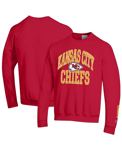 Champion Men's Red Kansas City Chiefs Powerblend Fleece Sweatshirt